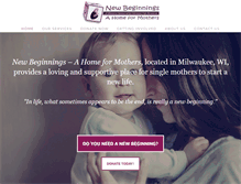 Tablet Screenshot of homeformothers.com